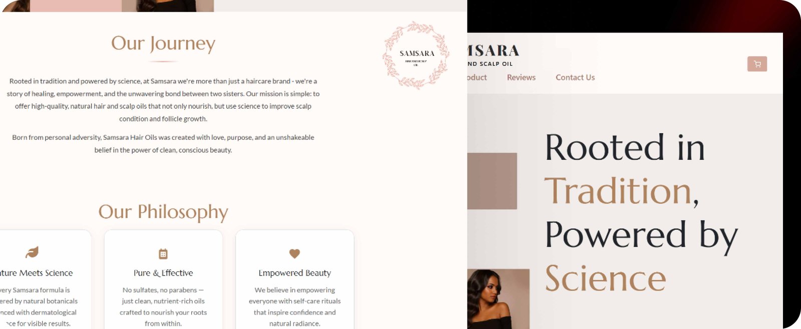 SAMSARA Hair and Scalp Oil project mockup