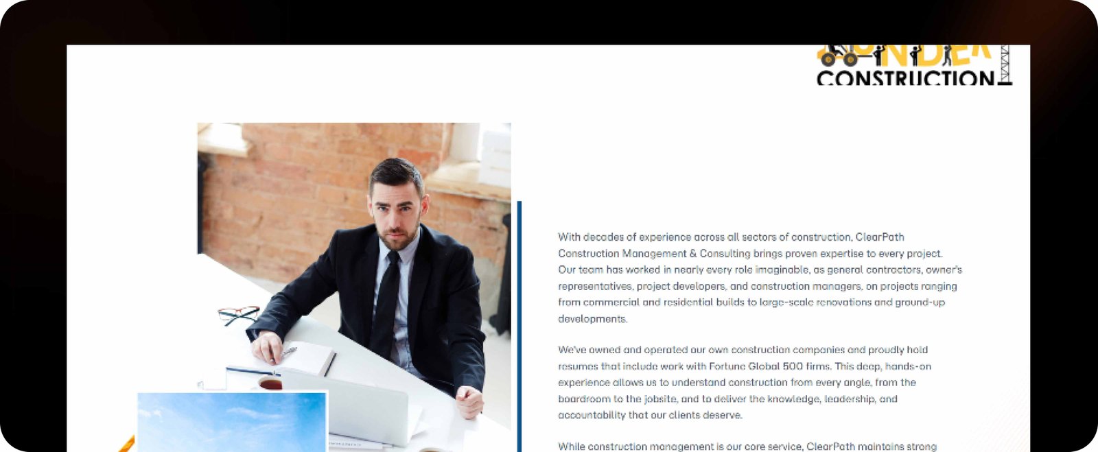 ClearPath Construction Management mockup 2