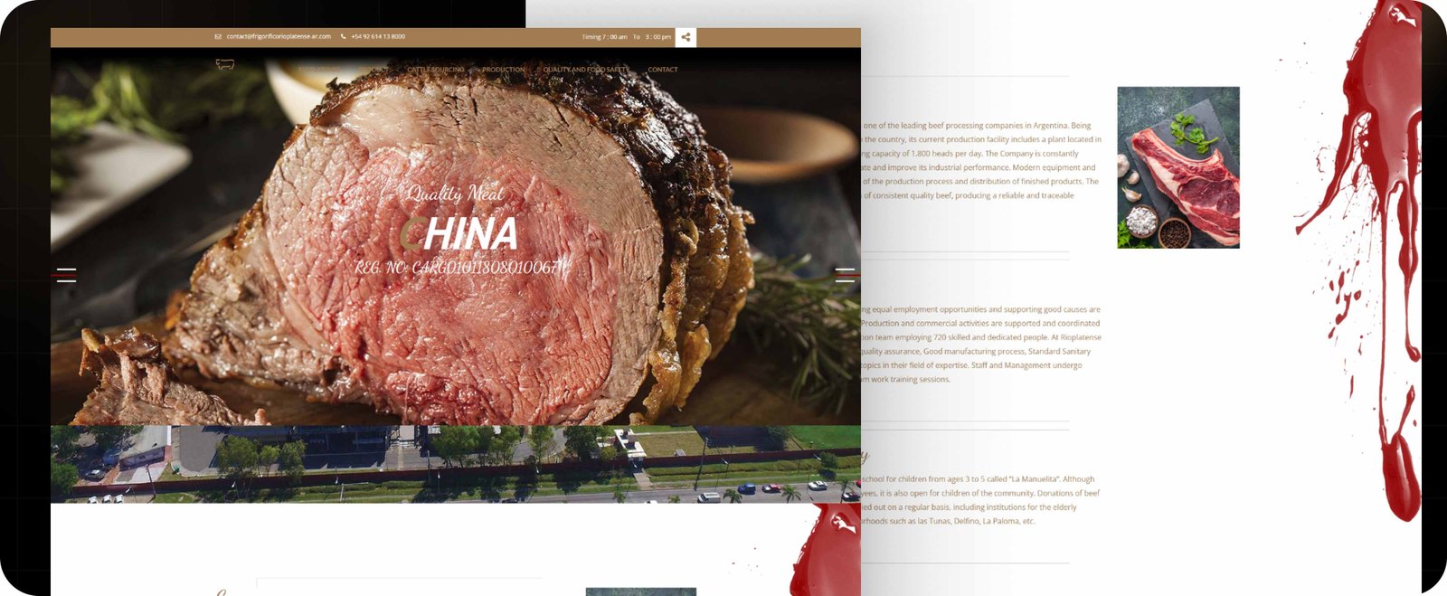Quality Meat project mockup