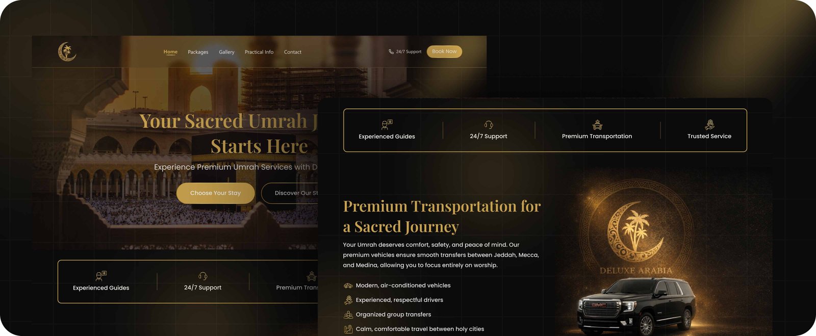Deluxe Arabia · Website project