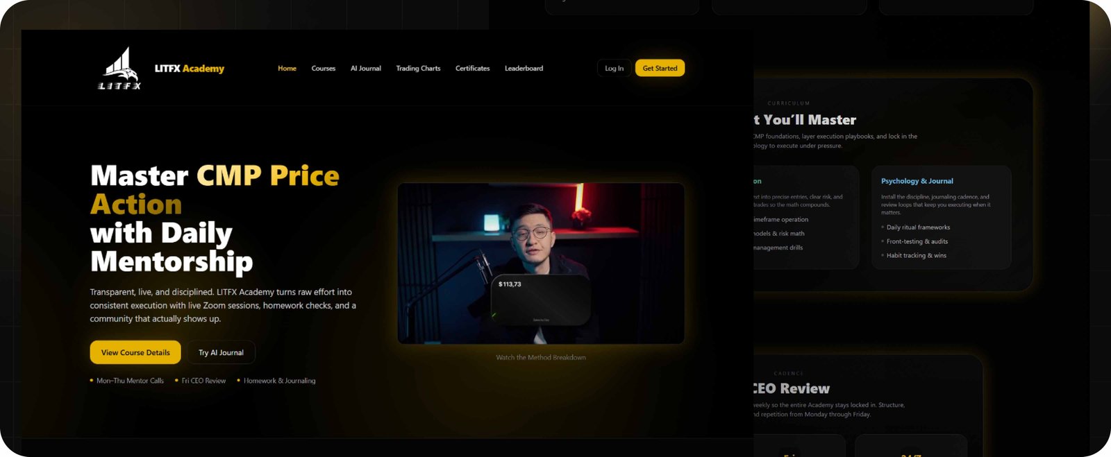 LITFX Academy · Web App project