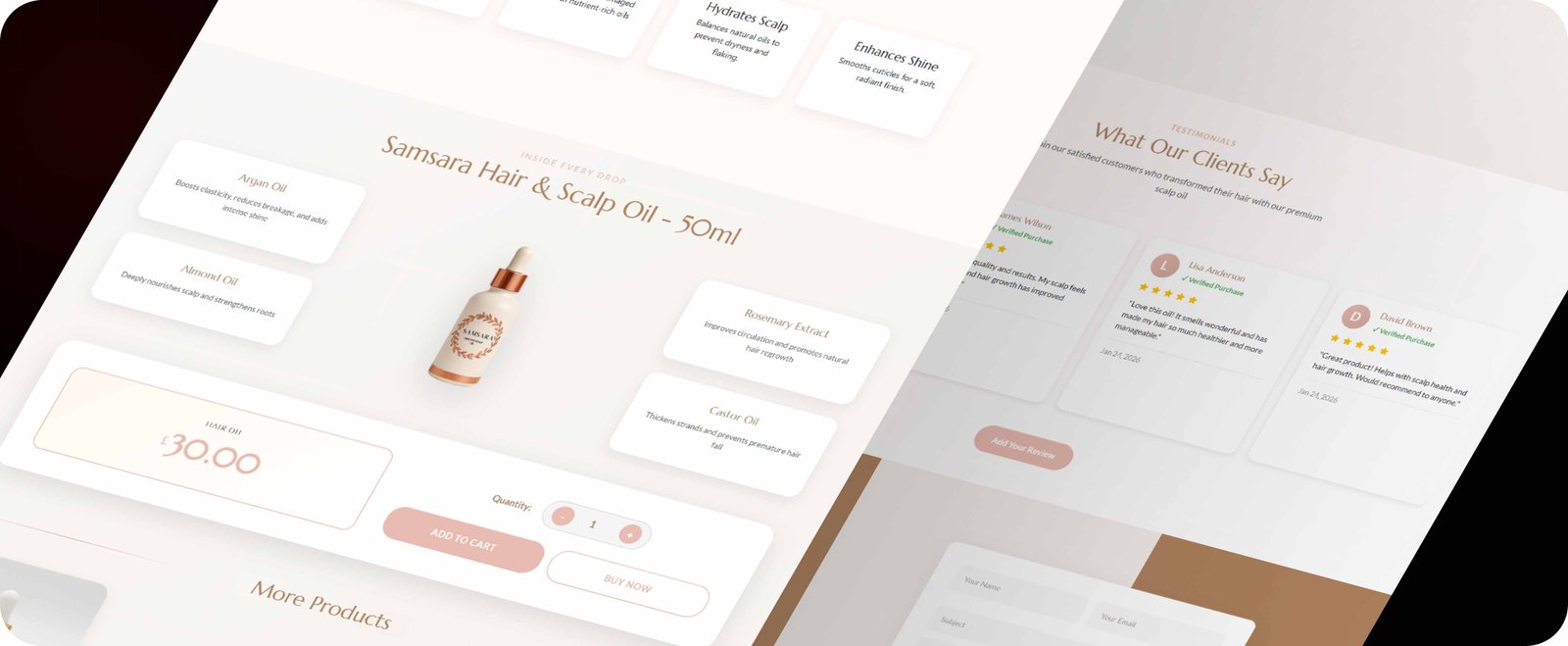 SAMSARA Hair and Scalp Oil mockup 2