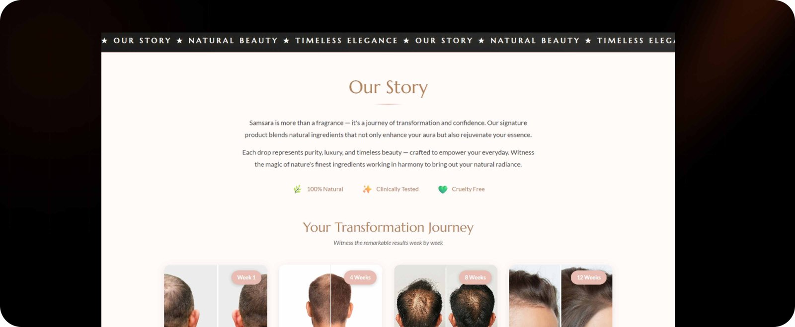 Samsara Herbal Growth Oil project mockup